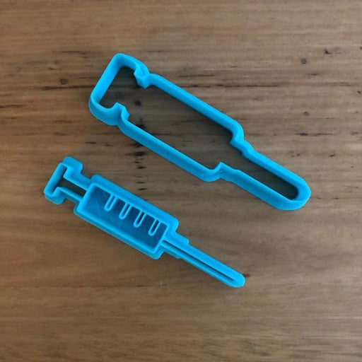 Syringe Cookie Cutter and optional Stamp
