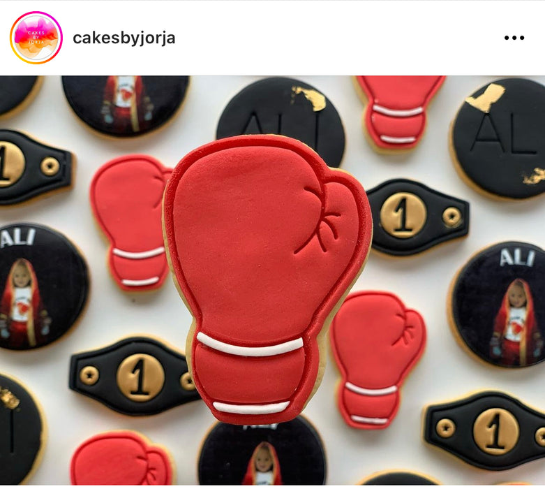 Boxing Glove Cookie Cutter & Stamp Set