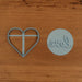 Custom Cutter and matching Custom Stamp. Choose any cutter shape and stamp design to suit your occasions. Perfect for Valentine's Day, Weddings, Anniversaries or any special occasion. These items come as a set that fit together for easy and accurate stamping. 