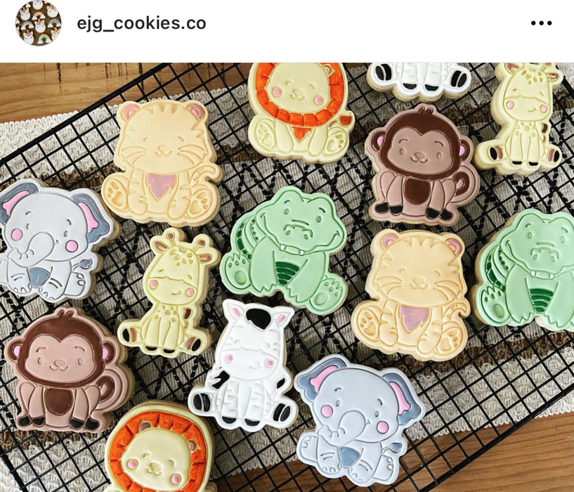 Elephant Style #1 Cookie Cutter & Stamp