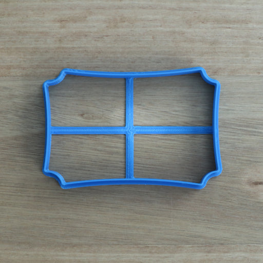 rectangle placque frame cookie cutter