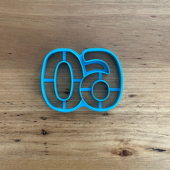 Number 60 Cookie Cutter - any number available, cookie cutter store