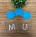 Letter M, U and M with Floral Feature for Mother's Day Raised Effect Stamp, Pop Stamp, deboss stamp and cookie cutter, cookie cutter store