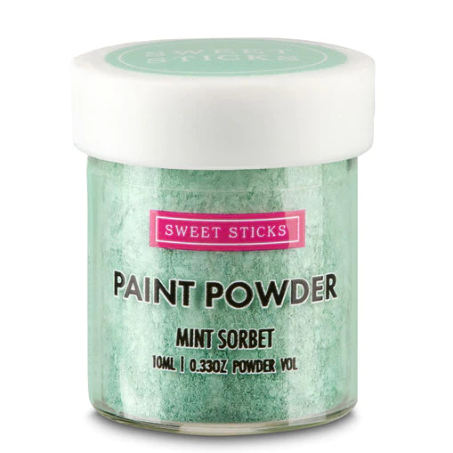Sweet Sticks Paint Powder - Mint Sorbet, Decorative Paint, Baking Cakes and Cookies, available at Cookie Cutter Store