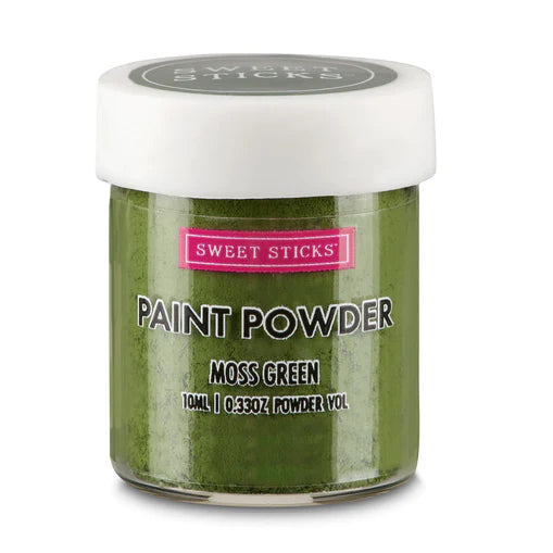 Sweet Sticks Paint Powder - Moss Green, Decorative Paint, Baking Cakes and Cookies, available at Cookie Cutter Store