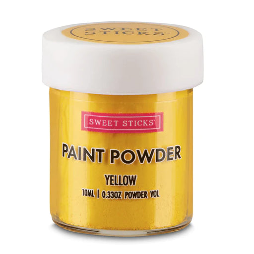 Sweet Sticks Paint Powder - Yellow, Decorative Paint, Baking Cakes and Cookies, available at Cookie Cutter Store